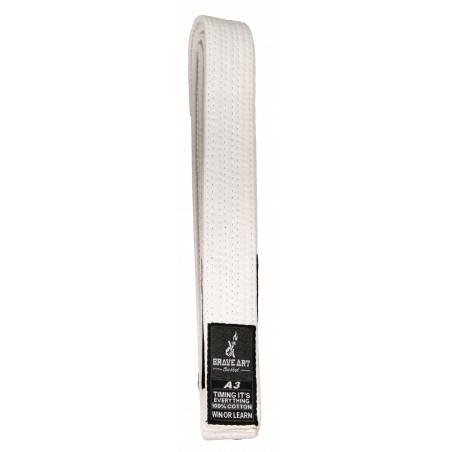 Ceinture Blanche de jiu-Jitsu Brésilien Brave Art - BAJJBWH20