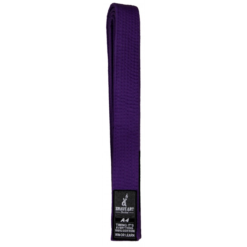 Ceinture Violette Jiu-Jitsu Brésilien Brave Art - BABJJBP20