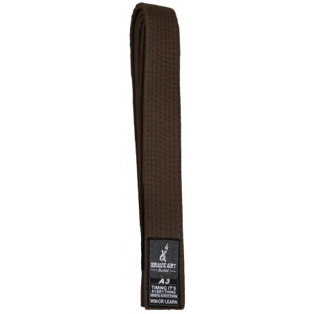Ceinture Marron de Jiu-Jitsu Brésilien Brave Art - BAJJBBB20