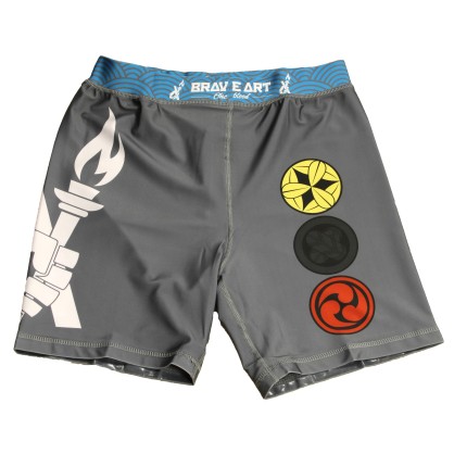 Short de MMA Compression Kanjis Brave Art