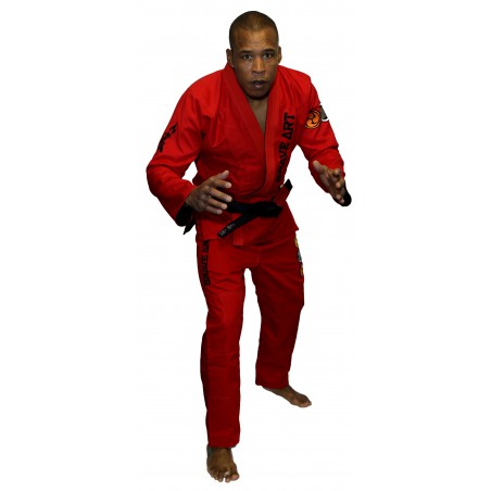 Kimonos de jiu-jitsu Brésilien Reversible Brave Art Rouge et Noir - BAJJBREBR
