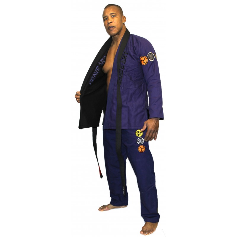 Kimonos de jiu-jitsu Brésilien Reversible Brave Art Bleu et Noir - BAJJBNABLRE Kimonos de jiu-jitsu Brésilien Reversible Brave Art Bleu et Noir - BAJJBNABLRE