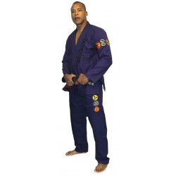Kimonos de jiu-jitsu Brésilien Reversible Brave Art Bleu et Noir