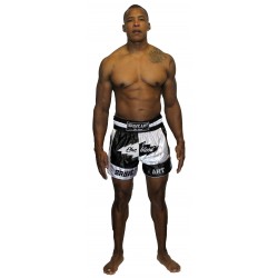Brave Art Muay Thai Light Night Shorts – Black & White