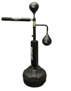 Brave Art Standing Punch Trainer – Leather Pads, Rotating Arm & Kick Zone